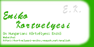 eniko kortvelyesi business card