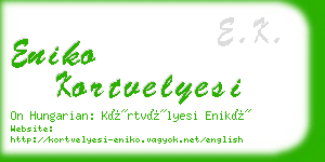 eniko kortvelyesi business card